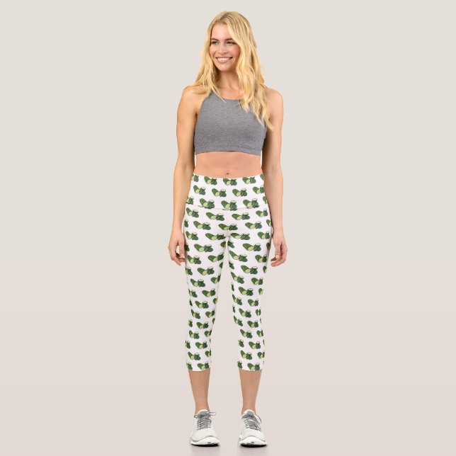 Leggings Capri Illustration de combre (Recto)