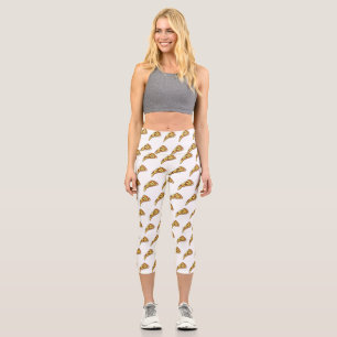 Leggings Capri Illustration de la pizza