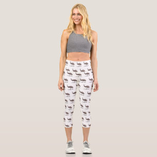 Leggings Capri Illustration d'Emu bird
