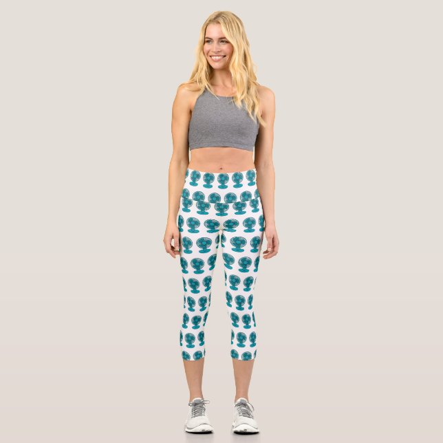 Leggings Capri Illustration du ventilateur (Recto)