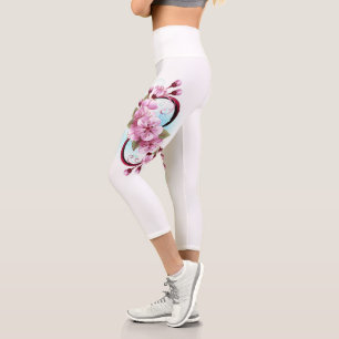 Leggings Capri Infinité avec les fleurs Sakura