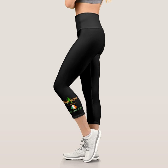 Leggings Capri Irish Run Now Kiss Me Plus Tard - Runners Running (Gauche)
