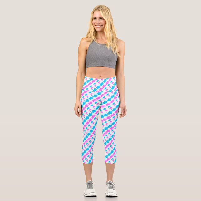 Leggings Capri Joli robot motif de famille (Recto)