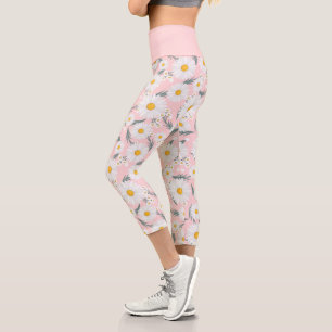 Leggings Capri Jolie Fleur de Daisy Rose et Blanche