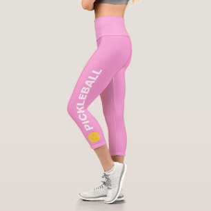 Leggings Capri Joueur de basket-ball personnalisé rose pâle à