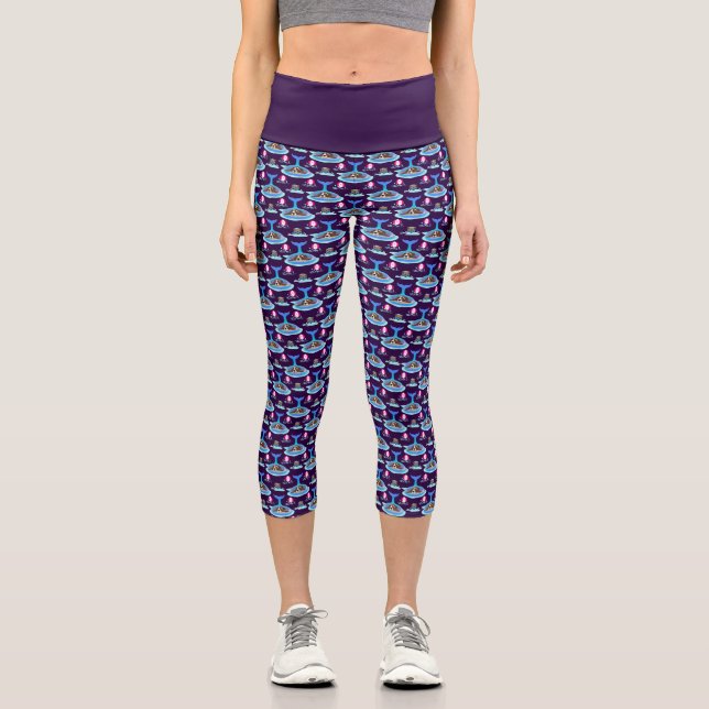 Leggings Capri Jours De Chiens D'Été (Recto)