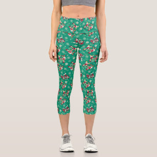 Leggings Capri Joyeux Noël   Deck the Halls Mickey & Donald