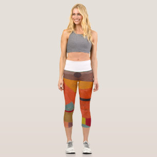 Leggings Capri Joyful Mountain Landcape par Paul Klee