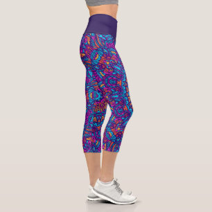 Leggings Capri Kaleidoscope Mandala