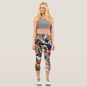 Leggings Capri Kandinsky Composition VII Peinture Abstraite