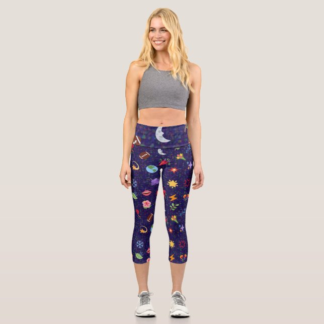 Leggings Capri  kawaii pattern  (Recto)