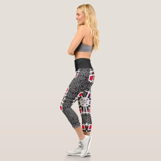 Leggings Capri L'art kaléidoscope du seizième volume dix-sept