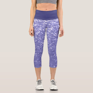 Leggings Capri Lavande violet pétille parties scintillant bling