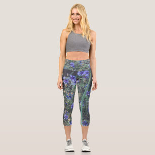 Leggings Capri Le champ de Cornflower