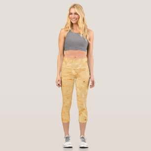 Leggings Capri Le jaune ressemble à la conception de la planche à