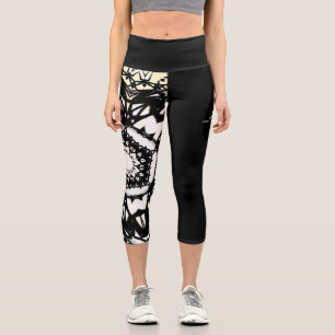 Leggings Capri Le kaléidoscope du premier volume, art neuf