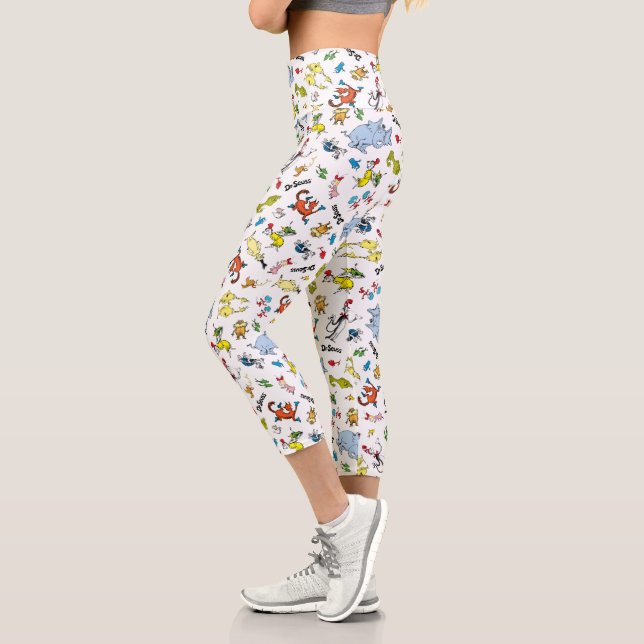Leggings Capri Le monde de Dr Seuss Pattern (Gauche)