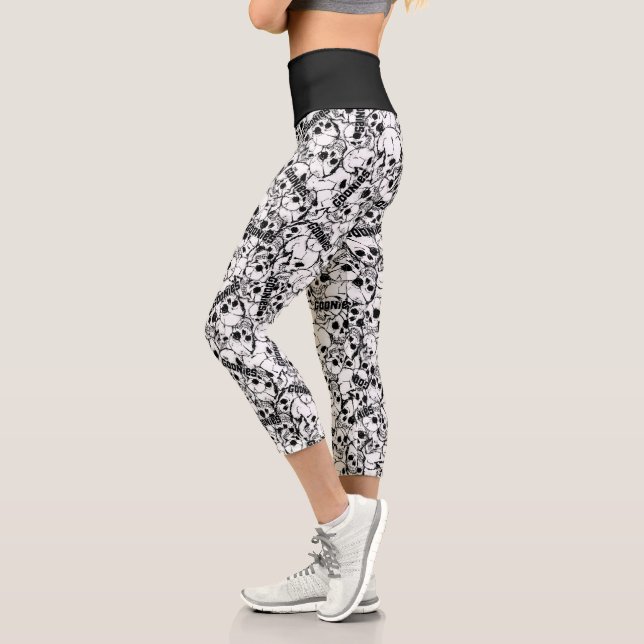 Leggings Capri Le Motif du crâne sauvage à un oeil des Goonies (Gauche)