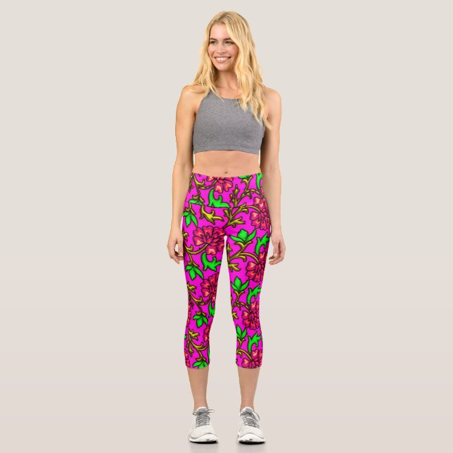 Leggings Capri Légendes branchées pour la remise en forme des fem (Recto)