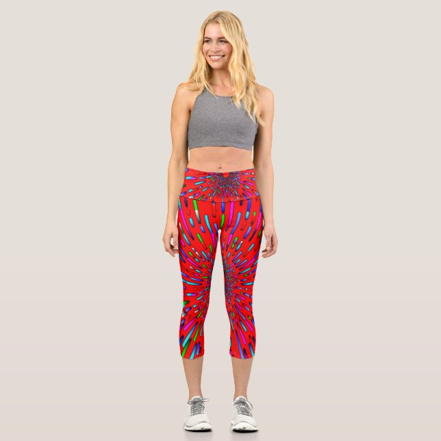 Leggings Capri Légendes branchées pour la remise en forme des fem (Recto)