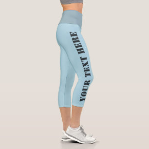 Leggings Capri Légendes capri bleu clair personnalisables