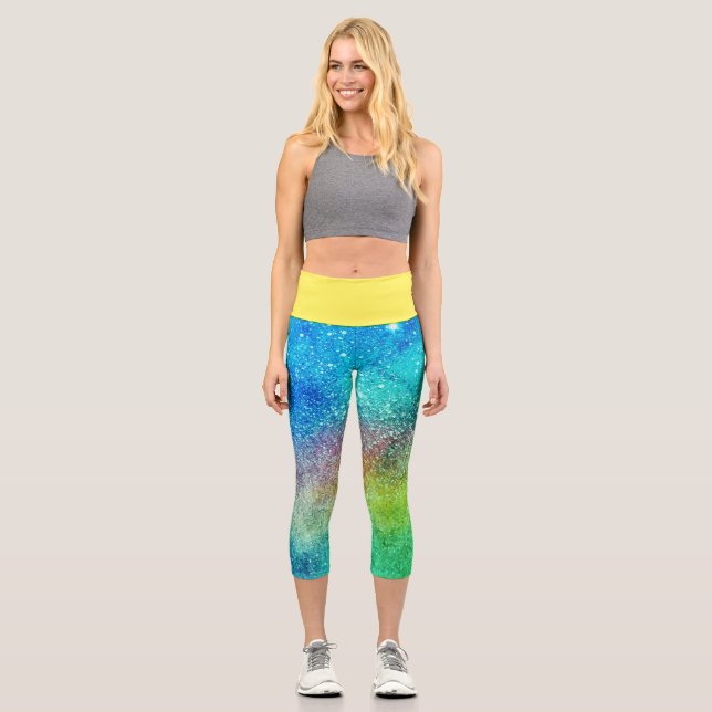 Leggings Capri Légumineuses de capri à taille élevée (Recto)