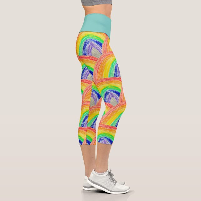Leggings Capri Légumineuses de capri arc-en-ciel (Droite)