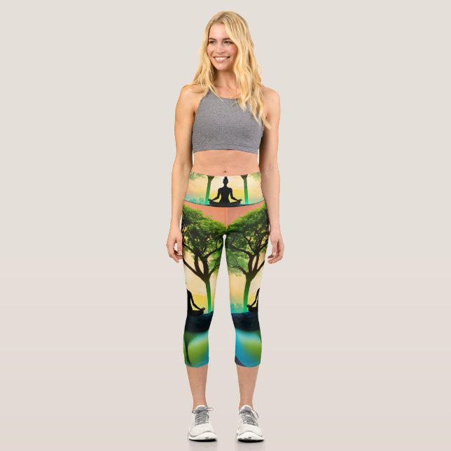 Leggings Capri L'équilibre de la nature : des legs de bien-être p (Recto)