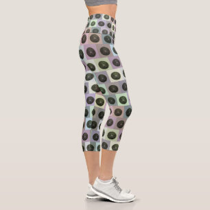 Leggings Capri Les Boules De Pelouse Colorées Bloquent Les Légend