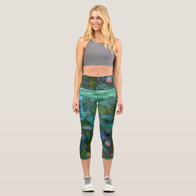Leggings Capri Les nénuphars de Monet (Recto)