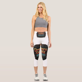 Leggings Capri "Les Rêveurs Changent Les Mondes."