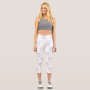 Leggings Capri L'illusion de métal poli de SlipperyJoe avec sarca
