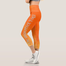 L'imparfait Yogi Capri Yoga Pant Orange