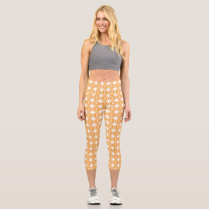 Leggings Capri Logo de bitcoin Distressed Coin