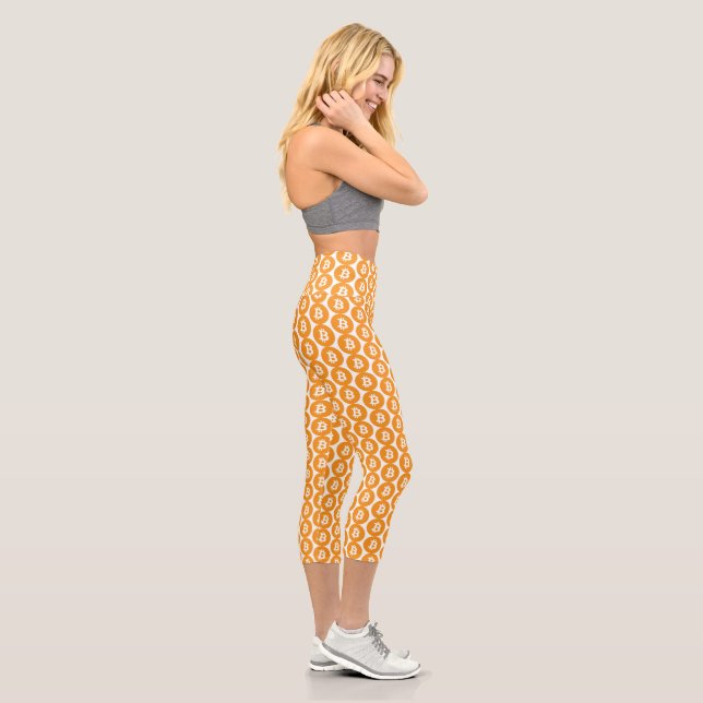 Leggings Capri Logo de Classic Bitcoin (Droite)