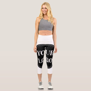 Leggings Capri Logo de code QR noir élégant, minimaliste et élanc