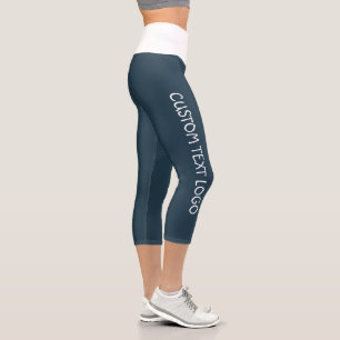 LEGGINGS CAPRI LOGO TEXTE PERSONNALISÉ