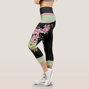 Leggings Capri L'orchidée - Hauteur Capri Haut Taille