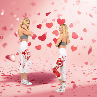 Leggings Capri Love You High Waisted Capris