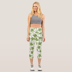 Leggings Capri Lucky St. Patrick's Day Shamrock