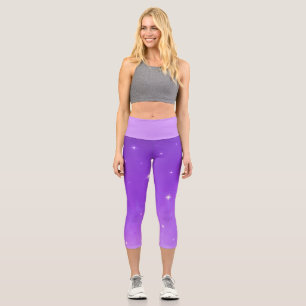 LEGGINGS CAPRI "LUNE DE LAVANDE" HAUT TAILLE HAUTE
