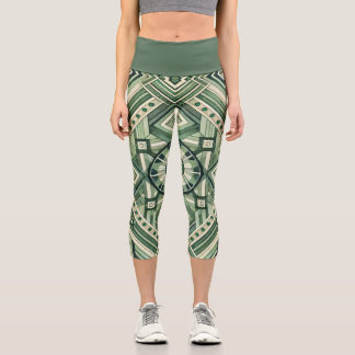 Leggings Capri Machine Verte