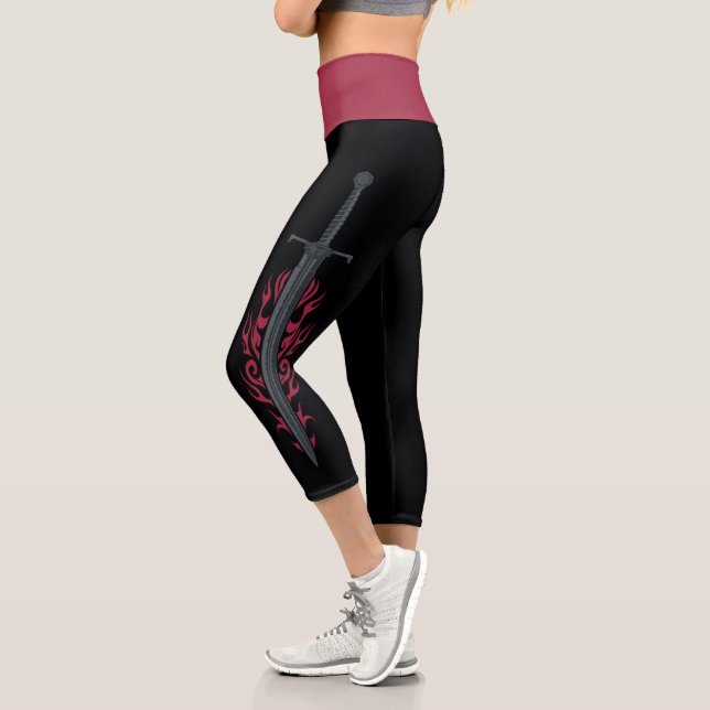 Leggings Capri MAISON DU DRAGON | King Viserys Épée flamboyante (Gauche)
