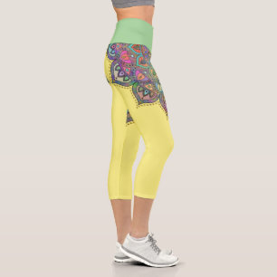 Leggings Capri Mandala Inde Style 1