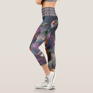 Leggings Capri Mangue – Fruit Tropical Plein de Saveur