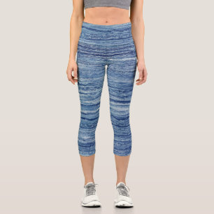 Leggings Capri Marbre bleu