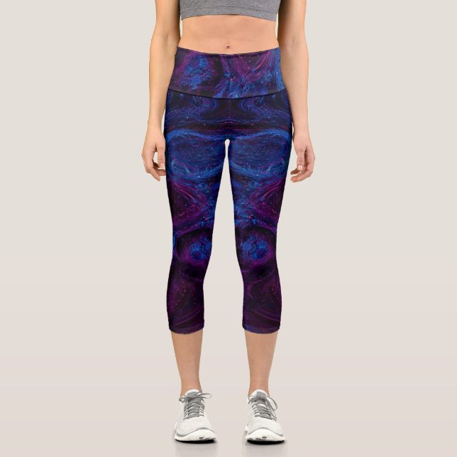 Leggings Capri Meilleures légendes aquarelles pour les artistes. (Recto)