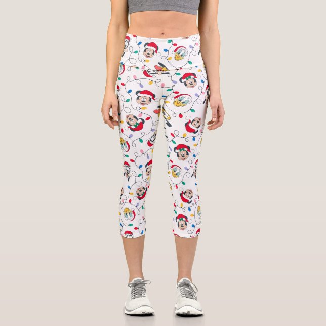 Leggings Capri Mickey & Friends | Motif de Noël (Recto)