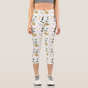 Leggings Capri Mickey Mouse   Motif Amour, Paix et Joie
