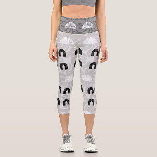 Leggings Capri Minimalist Mixed Boho Arches